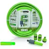 Tuyau d'arrosage jardin VITO PVC renforcé 10 m diam 15mm lance multi j...