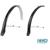 Garde Boue Vtc 28" Polisport Towny A Tringles 46mm Noir (Pr)