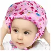 ENSOLEILLE Casque de sécurité pour bébé, casque de sécurité pour tout-petits, chapeau de sécurité réglable en coton (bonbon, rose), Ensoleillé