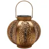 ENSOLEILLE Lanterne Solaire Jardin Décoration Extérieur Étanche Luminaire Solaire Patio Décoratif Métal Lampe de Patio pour Pelouse Patio Fête Décorations