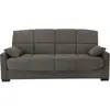 Canapé clic clac 3 places - Taupe - Matelas 17 cm - L223 x P96 x H 103...