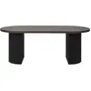 Table basse 60x120x45 cm effet bois marron foncé - KLEZY