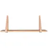 Forno Plank -natuurlijke olie met bruine lederen banden - 80x20 cm