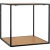 House Nordic Étagère murale Avery 36x36x36 cm Chêne et noir 442764