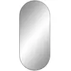 Jersey Miroir Ovale Avec Cadre Noir 35X80 Cm