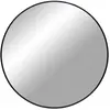 EBUY24 Miroir Madrid Ø80 cm - Noir - Décoration murale - Rond - Intérieur