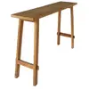 EBUY24 Console 90x30x80 cm en teck naturel