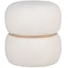 Pouf - Milford - Blanc - Polyester - Ø 38 x 41 cm