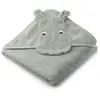 Liewood Cape de bain Albert hippo vert d'eau (70 x 70 cm)