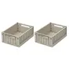 Liewood - Set de 2 boîtes de rangement Weston S Sandy - Liewood