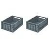 Liewood - Caisse pliable Weston M 2 pack Whale blue - Liewood