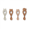 Liewood - Set de 4 cuillères Liva en silicone Rose mix - Liewood