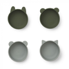 Liewood silicone kommen Iggy 4 pack - hunter green mix