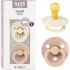 BIBS Colour Fopspeen - 0-6 mnd - 2-pack - Rond - Ivory/Blush