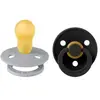 BIBS Lot de 2 sucettes en latex Colour Cloud-Black (18 mois et +)
