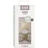 Bibs Supreme Vanilla/Dark Oak 6+ mnd 2 Stuks Silicone Fopspeen 260336