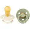 BiBS - Colour Pacifier - Stage 3 Fopspeen - 2 stuks - Sage / Ivory