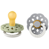 BIBS Boheme Glow Fopspeen - 0-6 mnd - 2-pack - Rond - Sage/Cloud