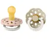 BiBS - Boheme Pacifier Glow in the Dark - Stage 1 Fopspeen - 2 stuks - Blush Glow / Vanilla Glow
