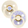 BiBs Studio Jasmin Fopspeen - 0-6 Mnd - 2 Stuks - Ivory Mix