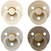 Bibs Colour Fopspeen - 4 Pack - Size 1 - Ivory/Sand/Vanilla/Dark Oak