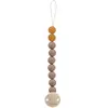 Heveaplanet - Attache-tétine - Bois et caoutchouc naturel - Tan Beige