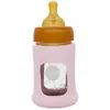 Biberon en verre avec housse de protection rose 150 ml 0+ mois - Pack ...