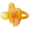 Tétine caoutchouc naturel - 3 mois + - Bout rond - Orange - HEVEA