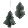 Broste Copenhagen 70080311 Lot de 2 décorations de Noël en papier en f...