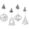 Kerst decoraties Broste Copenhagen FILI X4 Zilver