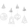 Kerst decoraties Broste Copenhagen FILI X4 Wit