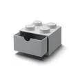 LEGO Autre Brique 4 tenons avec tiroir - gris 5006875