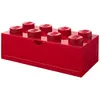 LEGO - Opbergbox Bureaulade Brick 8 - Kunststof - Rood