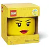 LEGO Autre Grande boîte de rangement - Tête de fille 5006147
