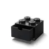 Lego Rangements LEGO - Brique 4 tenons avec tiroir - noir - 5006312