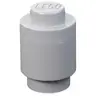 Boîte de rangement empilable - LEGO - BRIQUE 1 PLOT RONDE - Gris - Ø 123 mm - Enfant