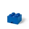 LEGO Autre Brique bleue de rangement à tiroir 4 tenons 5006130