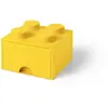 LEGO Autre Brique de rangement 4 tenons à tiroir - jaune 5006170
