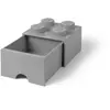 Lego - Opbergbox met Lade Brick 4 - Polypropyleen - Grijs