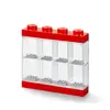 Lego Vitrine Pour 8 Figurines Rouge Et Transparent