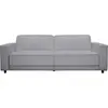 DOREL HOME Allie | Canapé clic-clac 3 places en velours gris clair
