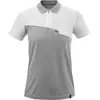 Mascot Advanced Poloshirt met borstzak 17283-945 - grijs-gemêleerd/wit - 4XL