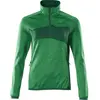Mascot Accelerate Fleecetrui met korte rits 18053-316 - helder groen/groen - L