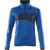 Mascot Accelerate Fleecetrui met korte rits 18053-316 - helder blauw/donkermarine - M