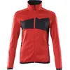 Mascot Accelerate Fleecetrui met rits 18153-316 - signaalrood/zwart - S