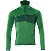 Mascot Accelerate Fleecetrui met korte rits 18003-316 - helder groen/groen - 4XL