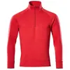 Mascot Crossover Sweatshirt met korte rits 50611-971 - Rood - 4XL