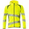 Mascot Accelerate Safe Capuchontrui met rits 19284-781 - hi-vis geel/donkerpetrol - S
