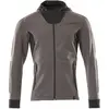 Mascot Accelerate Capuchontrui met rits 18584-962 - donkerantraciet/zwart - 3XL