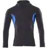 Mascot Accelerate Capuchontrui met rits 18584-962 - donkermarine/helder blauw - L